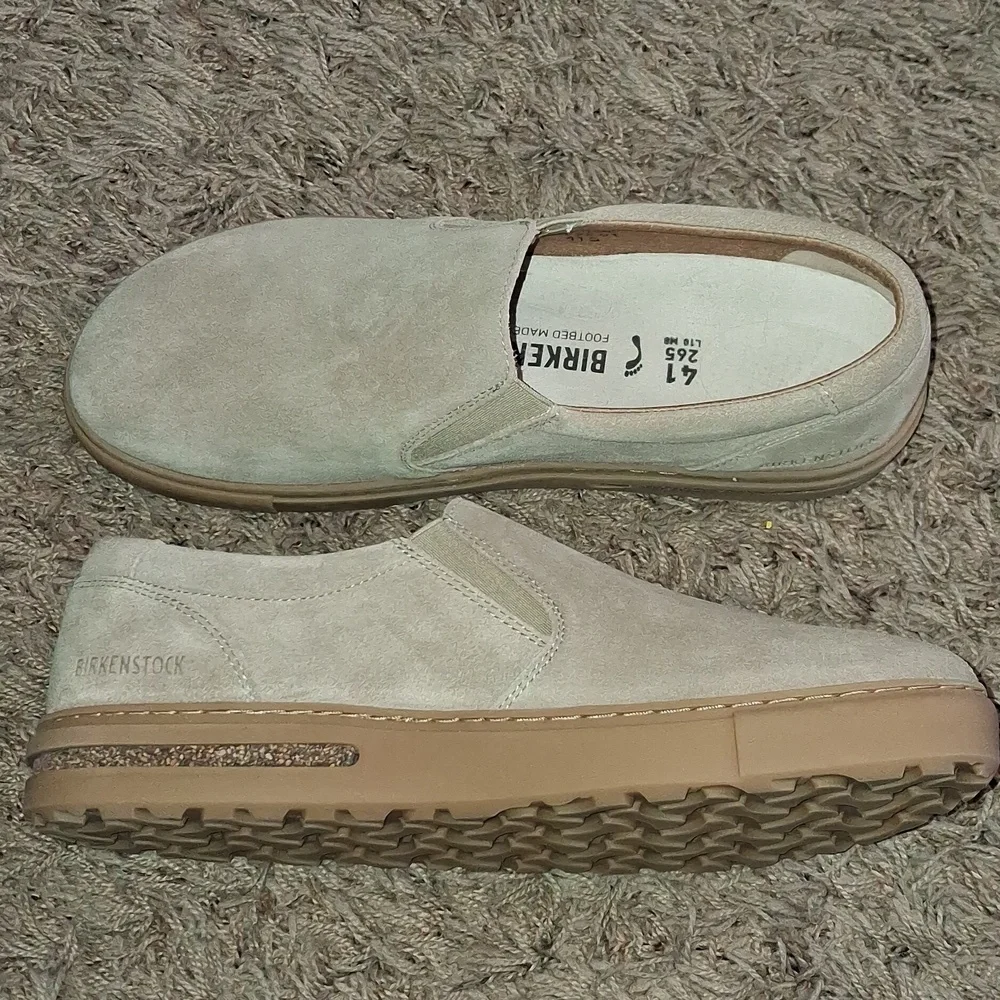 Birkenstock Loafers Shoe Size 41 Oswego Suede Like New! Women's - Picture 1 of 5